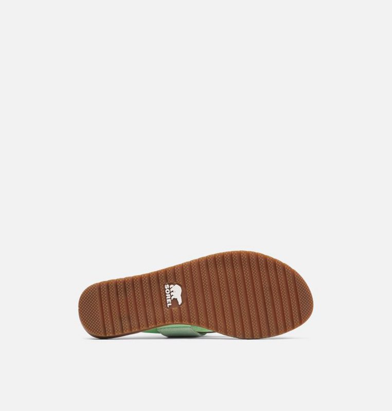 Sandalias Sorel Mujer - Ella™ Flip Flat Verde Menta - 53490-XYBU